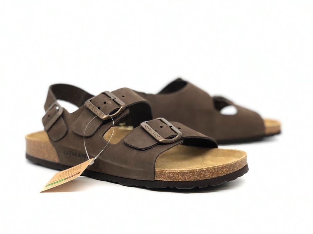 GRUNLAND Sandalo uomo Robi Marrone in Pantofole Calzature Durello - Agna, commercioVirtuoso.it