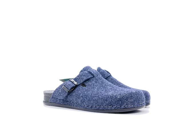 GRUNLAND Ciabatte Uomo Reps Blu - Grigio - 6