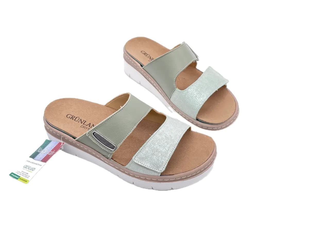 GRUNLAND MOLL Ciabatte donna menta in Ciabatte moda Calzature Durello - Agna, commercioVirtuoso.it