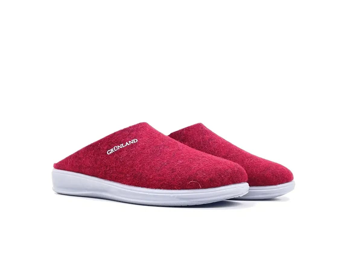 GRUNLAND Ciabatte Chiuse Donna Rama Bordeaux Cenere - 7