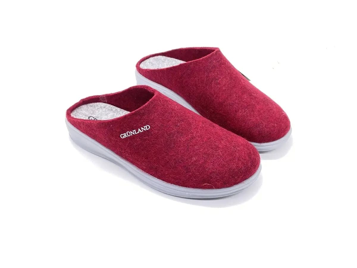 GRUNLAND Ciabatte Chiuse Donna Rama Bordeaux Cenere in Pantofole Calzature Durello - Agna, commercioVirtuoso.it