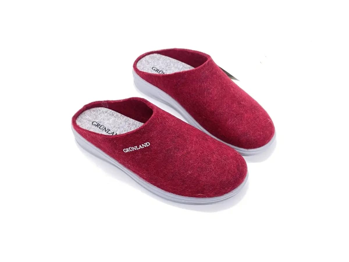 GRUNLAND Ciabatte Chiuse Donna Rama Bordeaux Cenere in Pantofole Calzature Durello - Agna, commercioVirtuoso.it