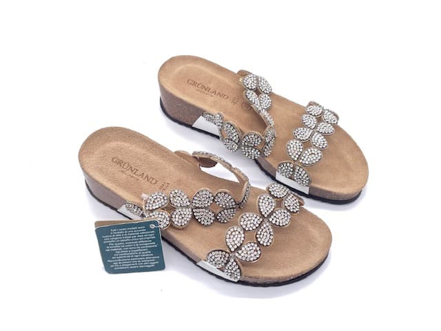 GRUNLAND Ciabatta donna Anin Argento - 6