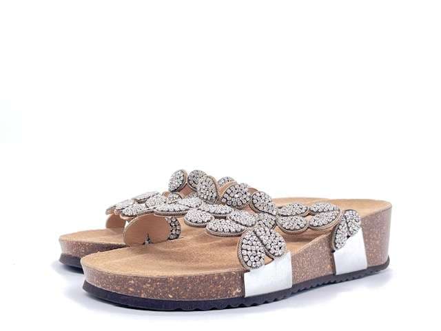 GRUNLAND Ciabatta donna Anin Argento in Zoccoli Calzature Durello - Agna, commercioVirtuoso.it
