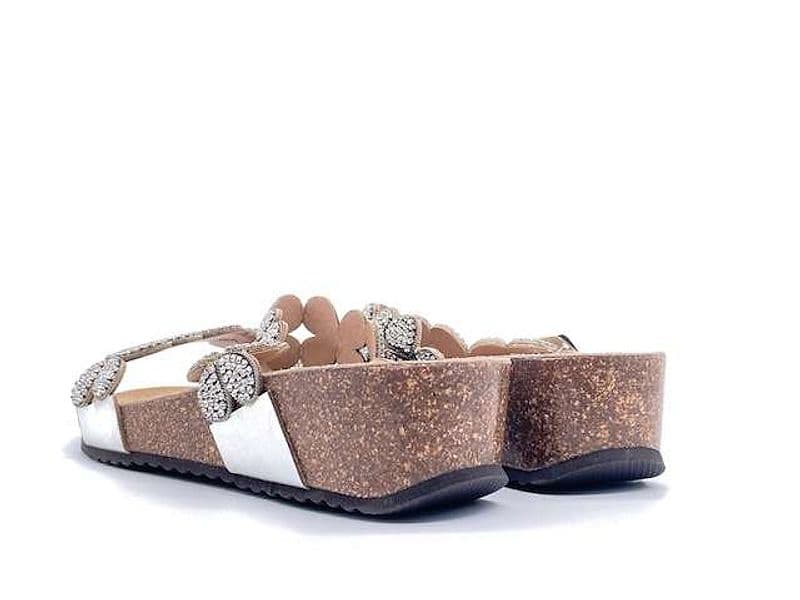 GRUNLAND Ciabatta donna Anin Argento in Zoccoli Calzature Durello - Agna, commercioVirtuoso.it