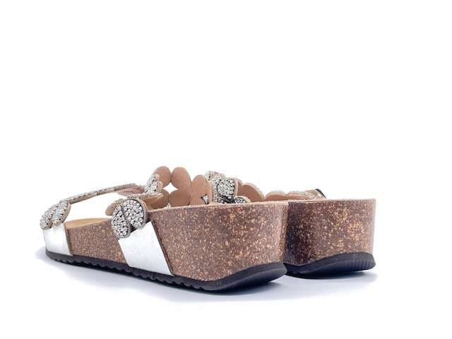 GRUNLAND Ciabatta donna Anin Argento in Zoccoli Calzature Durello - Agna, commercioVirtuoso.it