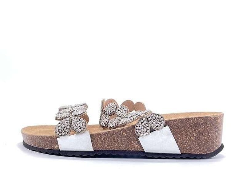GRUNLAND Ciabatta donna Anin Argento in Zoccoli Calzature Durello - Agna, commercioVirtuoso.it