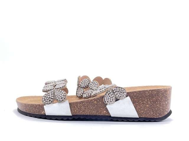 GRUNLAND Ciabatta donna Anin Argento in Zoccoli Calzature Durello - Agna, commercioVirtuoso.it