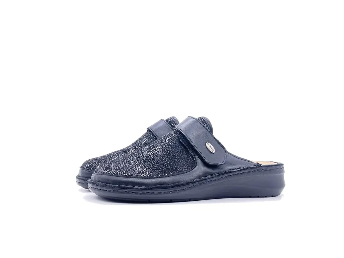 GRUNLAND Ciabatte Chiuse Estraibili Donna Dami Nero - 7