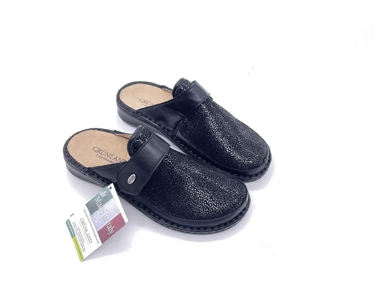 GRUNLAND Ciabatte Chiuse Estraibili Donna Dami Nero in Pantofole Calzature Durello - Agna, commercioVirtuoso.it