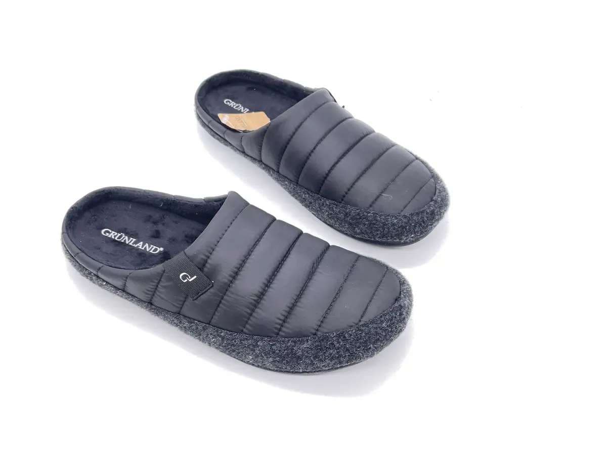 GRUNLAND Ciabatte chiuse uomo LECY Nero in Pantofole Calzature Durello - Agna, commercioVirtuoso.it
