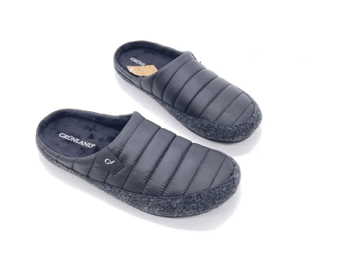 GRUNLAND Ciabatte chiuse uomo LECY Nero in Pantofole Calzature Durello - Agna, commercioVirtuoso.it