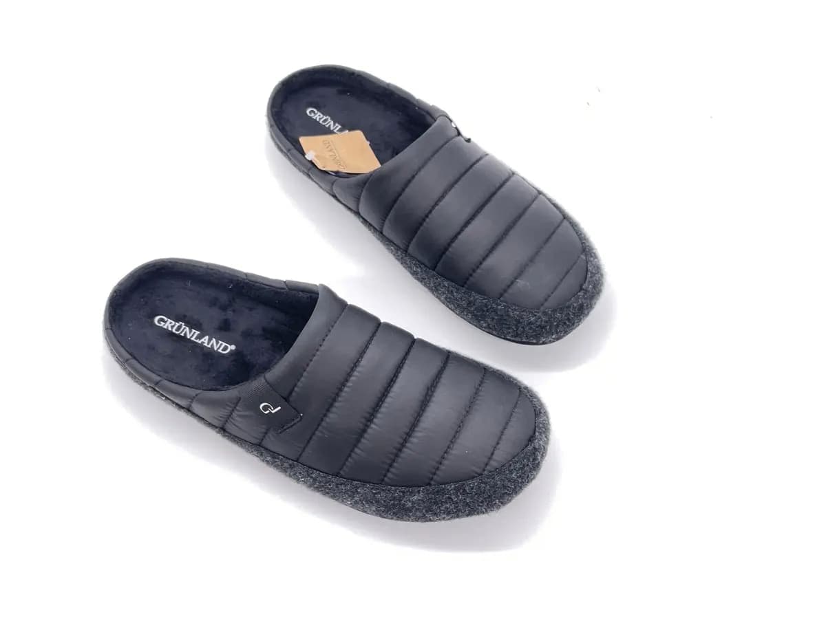 GRUNLAND Ciabatte chiuse uomo LECY Nero in Pantofole Calzature Durello - Agna, commercioVirtuoso.it