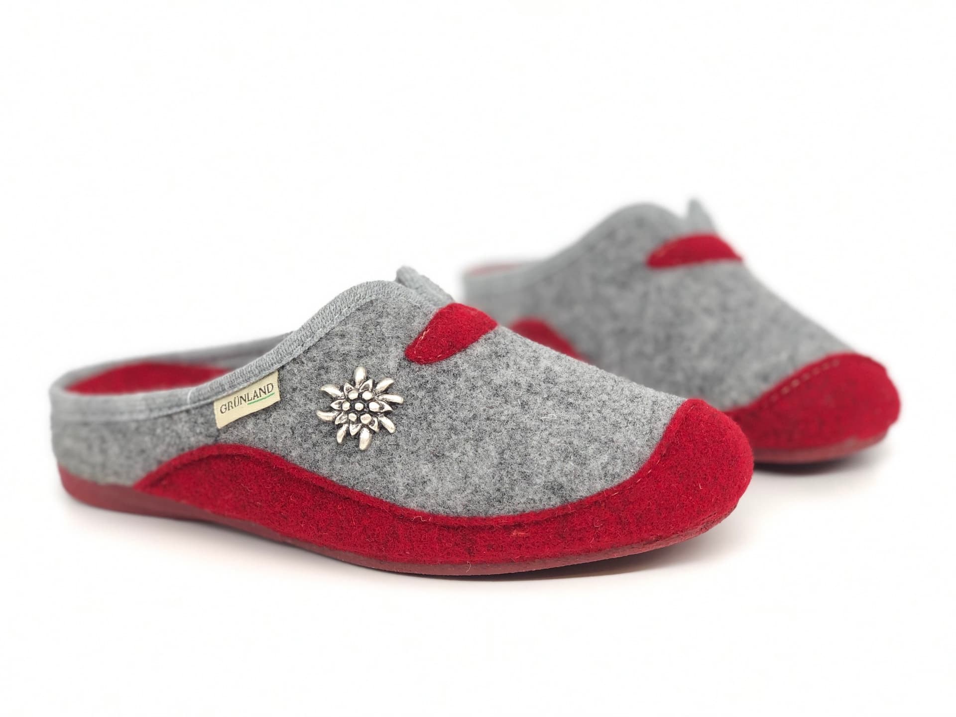 GRUNLAND Ciabatte donna ADRI CI1672 grigio rosso - 6