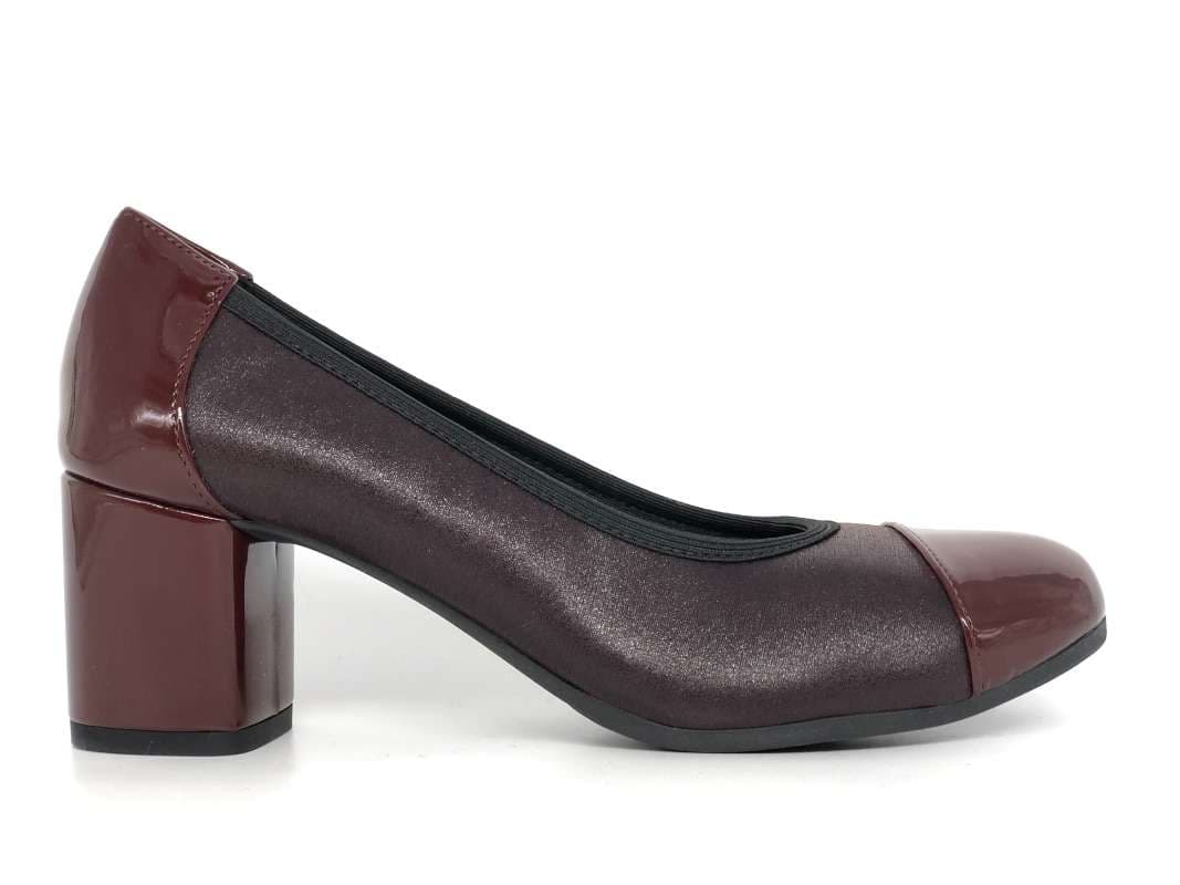 GRUNLAND Décolleté in pelle e plantare in memory CACI bordò in Pantofole Calzature Durello - Agna, commercioVirtuoso.it