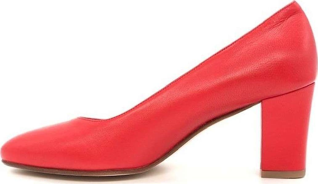 GRUNLAND Décolleté punta tonda in pelle rossa in Scarpe col tacco Calzature Durello - Agna, commercioVirtuoso.it