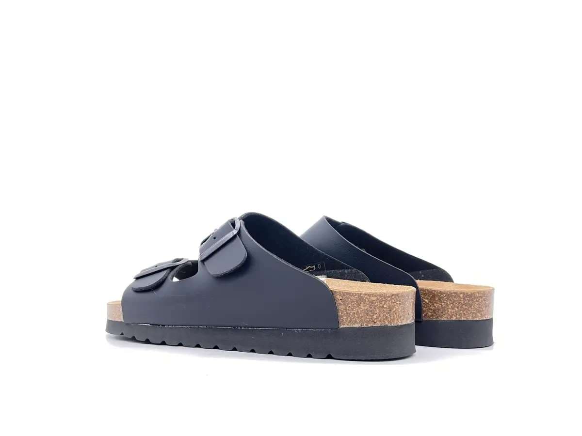 GRUNLAND HOLA Ciabatte donna due fibbie nere in Pantofole Calzature Durello - Agna, commercioVirtuoso.it