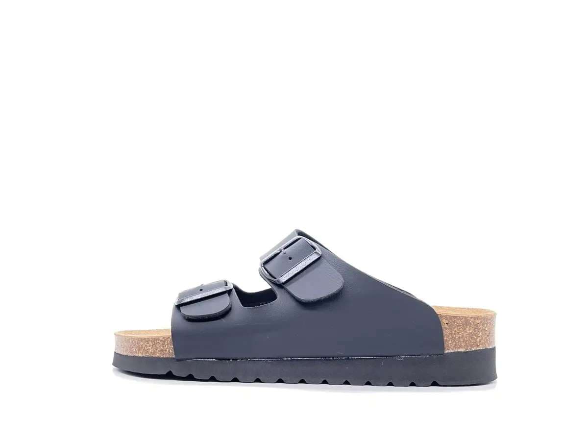 GRUNLAND HOLA Ciabatte donna due fibbie nere in Pantofole Calzature Durello - Agna, commercioVirtuoso.it