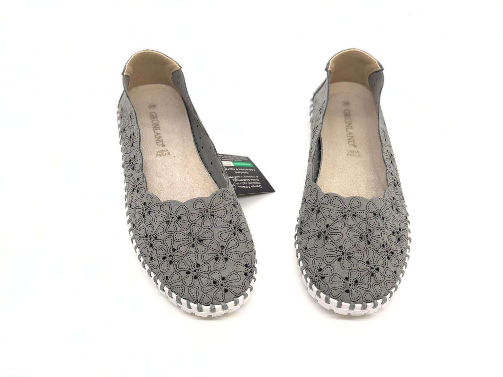 GRUNLAND Mocassino donna MAGI forato grigio in Pantofole Calzature Durello - Agna, commercioVirtuoso.it