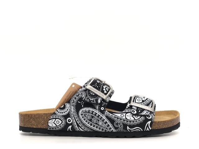 GRUNLAND Ciabatte donna due fasce CB2671 Nero in Infradito e ciabatte da spiaggia Calzature Durello - Agna, commercioVirtuoso.it