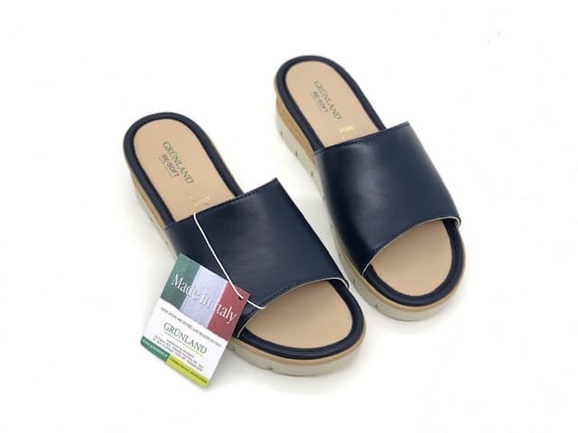 GRUNLAND Ciabatte donna PAFO Blu in Pantofole Calzature Durello - Agna, commercioVirtuoso.it
