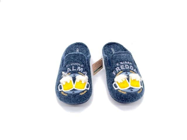 GRUNLAND Ciabatte Uomo Lecy Blu Birra - 4
