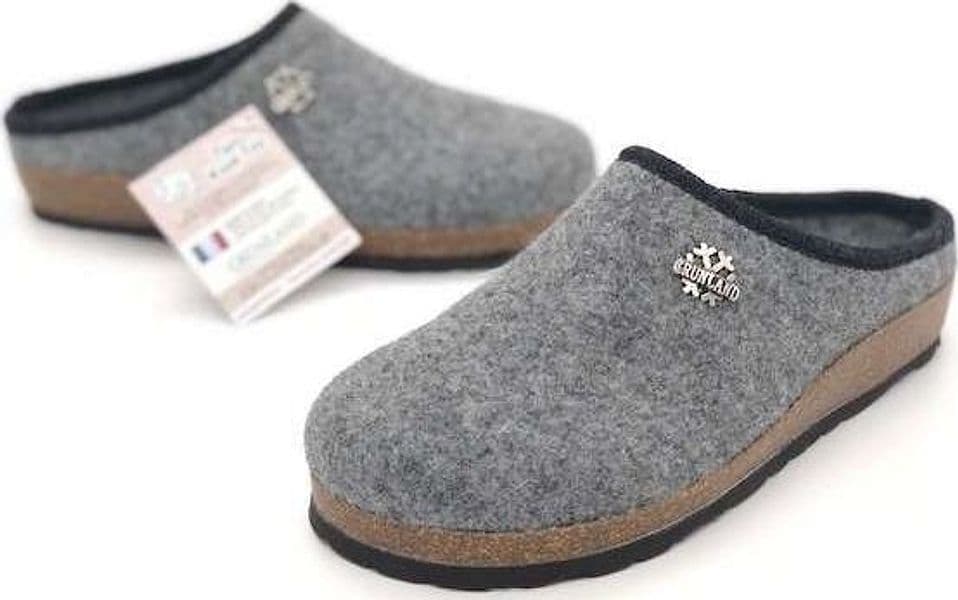 GRUNLAND Ciabatte donna SARA CB016911 grigio in Pantofole Calzature Durello - Agna, commercioVirtuoso.it