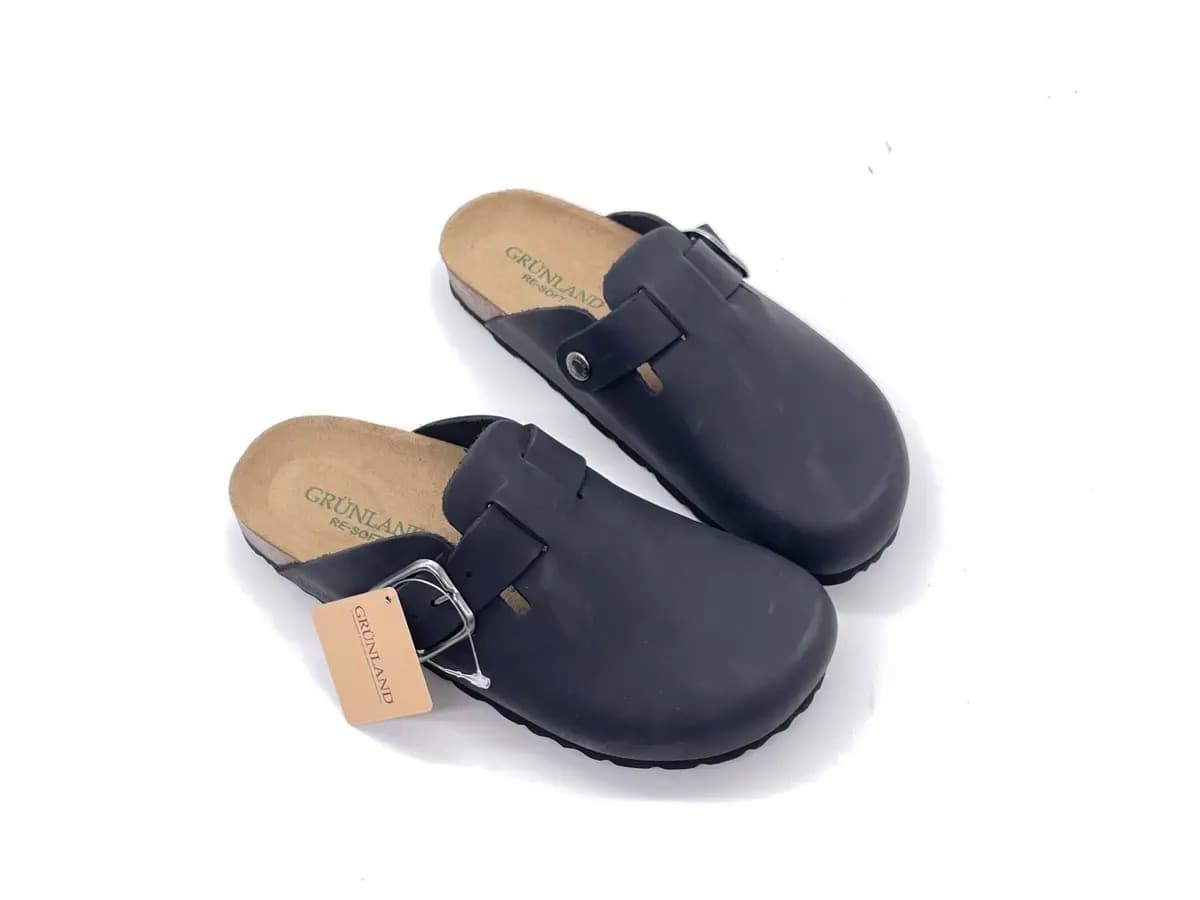 GRUNLAND Ciabatta Chiusa Donna Sara Nero in Ciabatte moda Calzature Durello - Agna, commercioVirtuoso.it