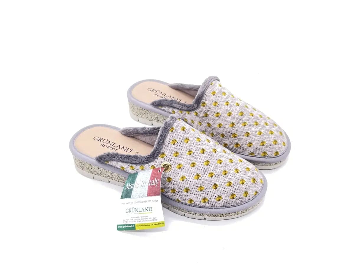 GRUNLAND Ciabatta Dola Donna Chiusa Grigio in Pantofole Calzature Durello - Agna, commercioVirtuoso.it