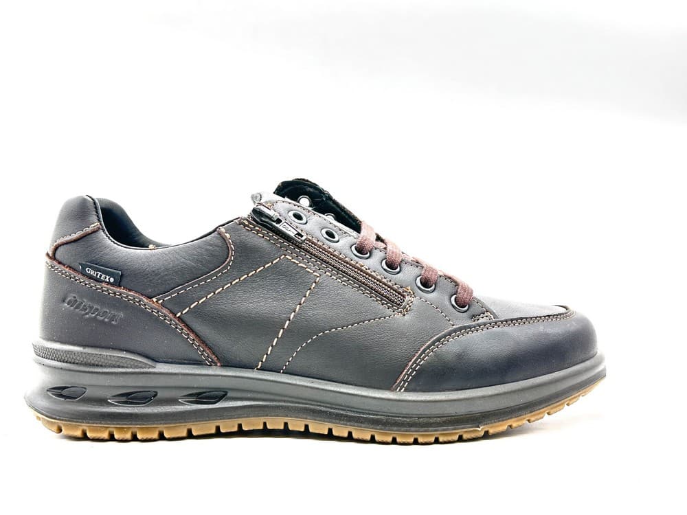 GRISPORT Scarpa Uomo In Pelle Marrone con Zip - 4
