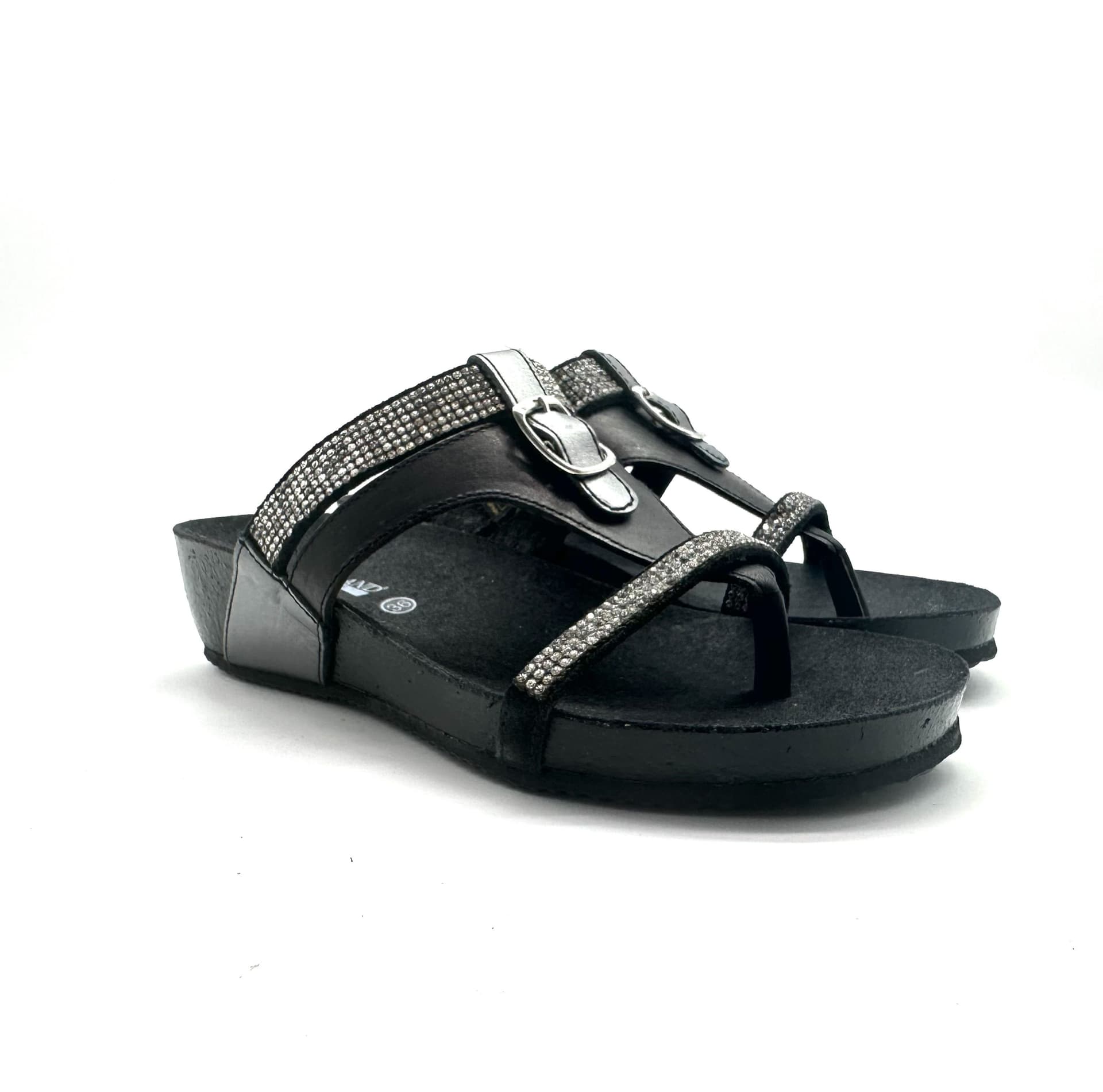 GRUNLAND Ciabatta infradito donna nera - 4