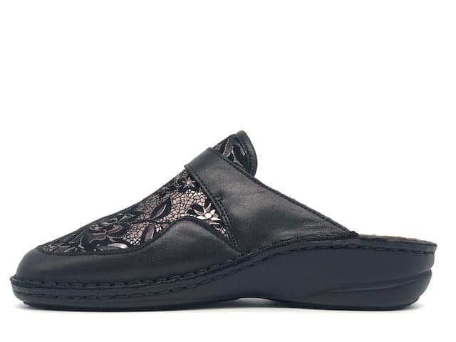 GRUNLAND Ciabatta chiusa donna Dara Nero in Pantofole Calzature Durello - Agna, commercioVirtuoso.it