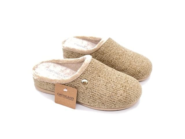 GRUNLAND Ciabatta Chiusa Donna Irra Beige in Pantofole Calzature Durello - Agna, commercioVirtuoso.it