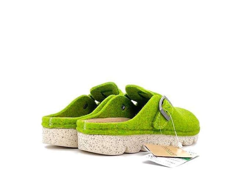 GRUNLAND Ciabatta Donna Poff Verde in Pantofole Calzature Durello - Agna, commercioVirtuoso.it
