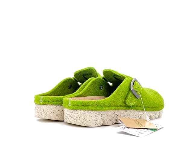 GRUNLAND Ciabatta Donna Poff Verde in Pantofole Calzature Durello - Agna, commercioVirtuoso.it