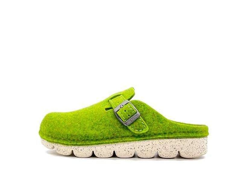 GRUNLAND Ciabatta Donna Poff Verde in Pantofole Calzature Durello - Agna, commercioVirtuoso.it