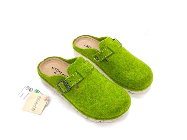 GRUNLAND Ciabatta Donna Poff Verde in Pantofole Calzature Durello - Agna, commercioVirtuoso.it