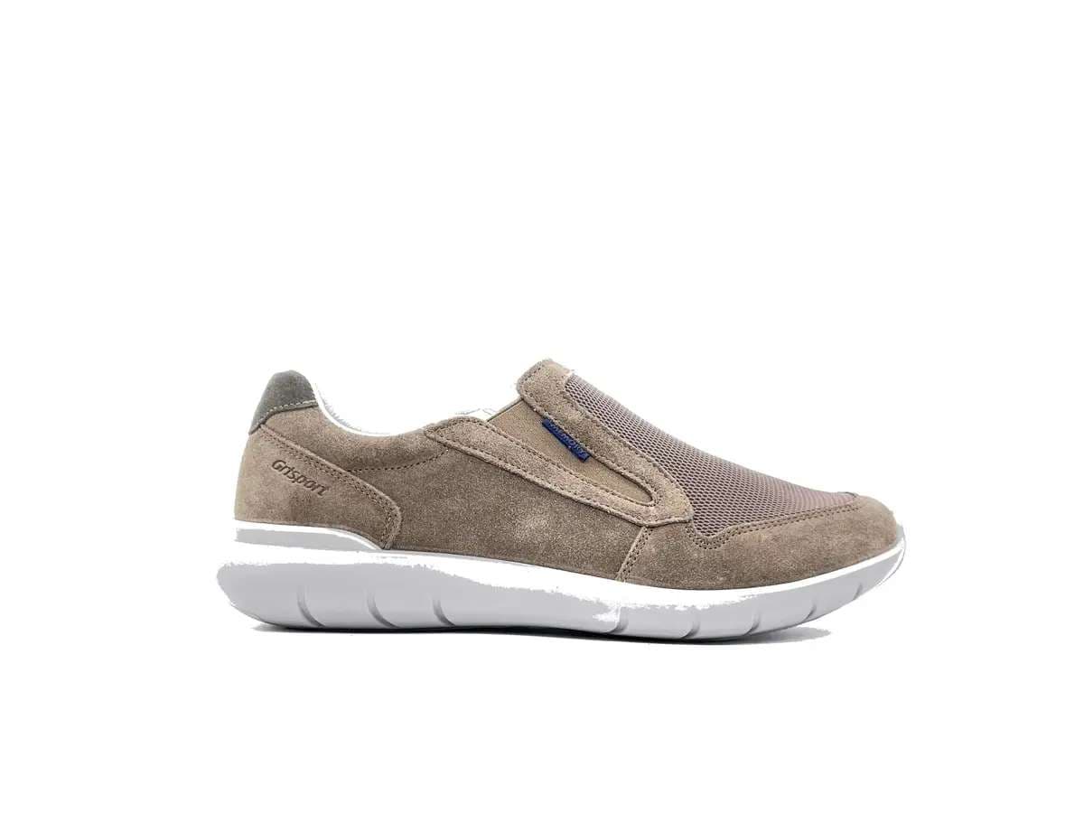 GRISPORT Sneakers slip on LIGHT STEP in pelle scamosciato. beige 43826V43 in Loafer e mocassini Calzature Durello - Agna, commercioVirtuoso.it
