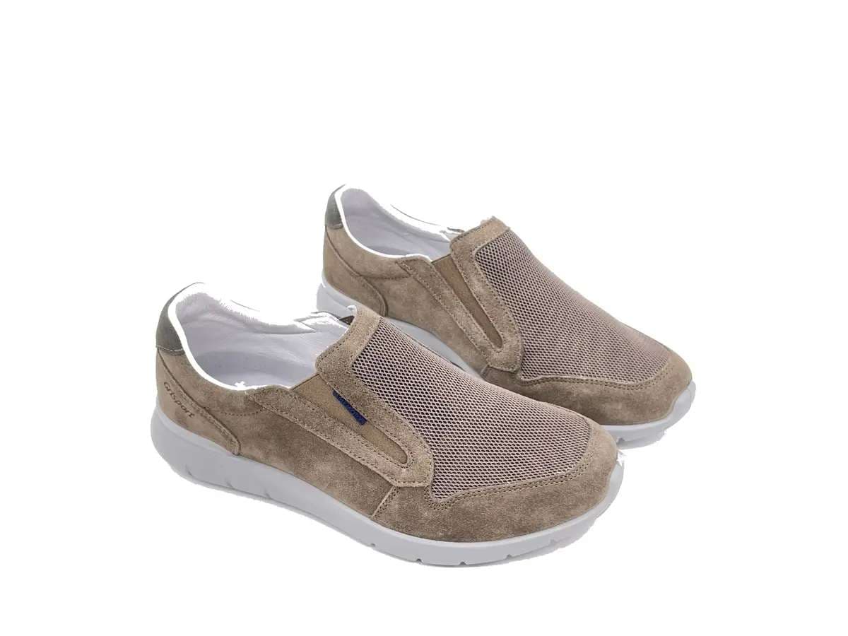 GRISPORT Sneakers slip on LIGHT STEP in pelle scamosciato. beige 43826V43 - 5