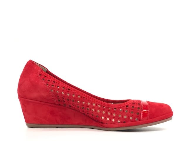 GRUNLAND Ballerina Rina rossa in Ballerine Calzature Durello - Agna, commercioVirtuoso.it