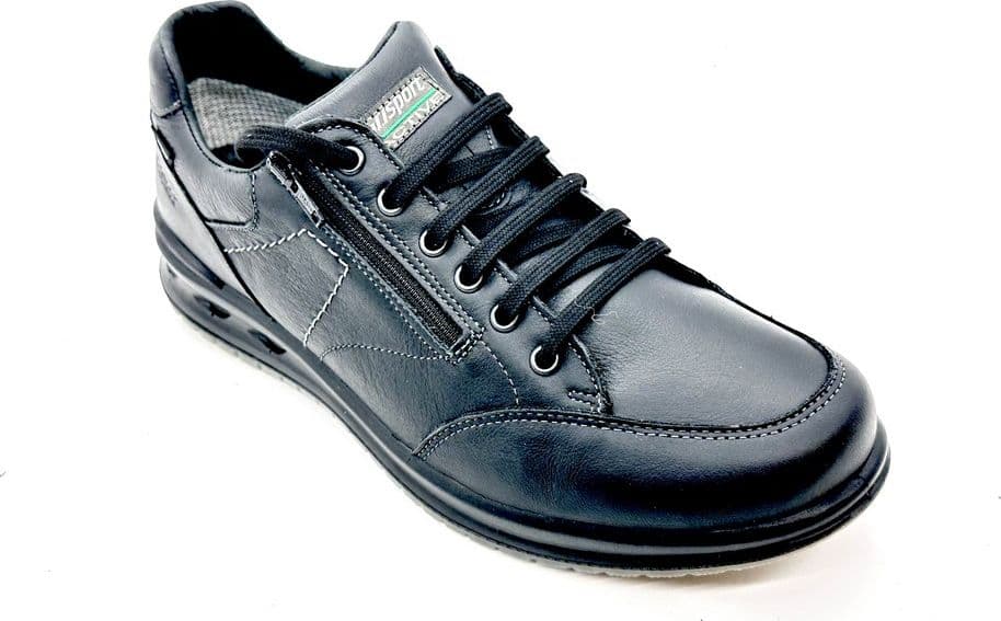 GRISPORT Scarpa Uomo In Pelle Nera con zip in Stivali Calzature Durello - Agna, commercioVirtuoso.it