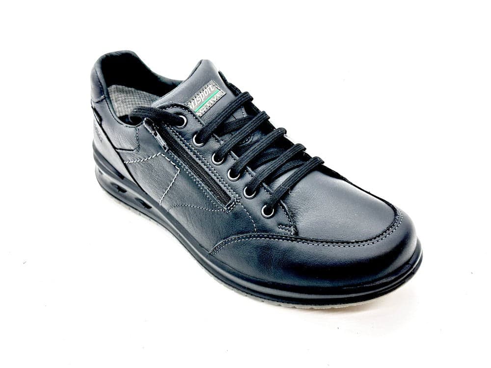 GRISPORT Scarpa Uomo In Pelle Nera con zip in Stivali Calzature Durello - Agna, commercioVirtuoso.it