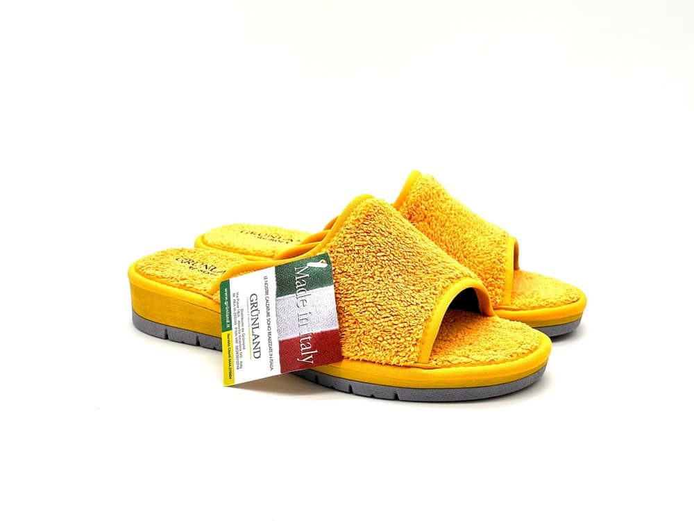 GRUNLAND Ciabatta Dola Donna in spugna Giallo - 6