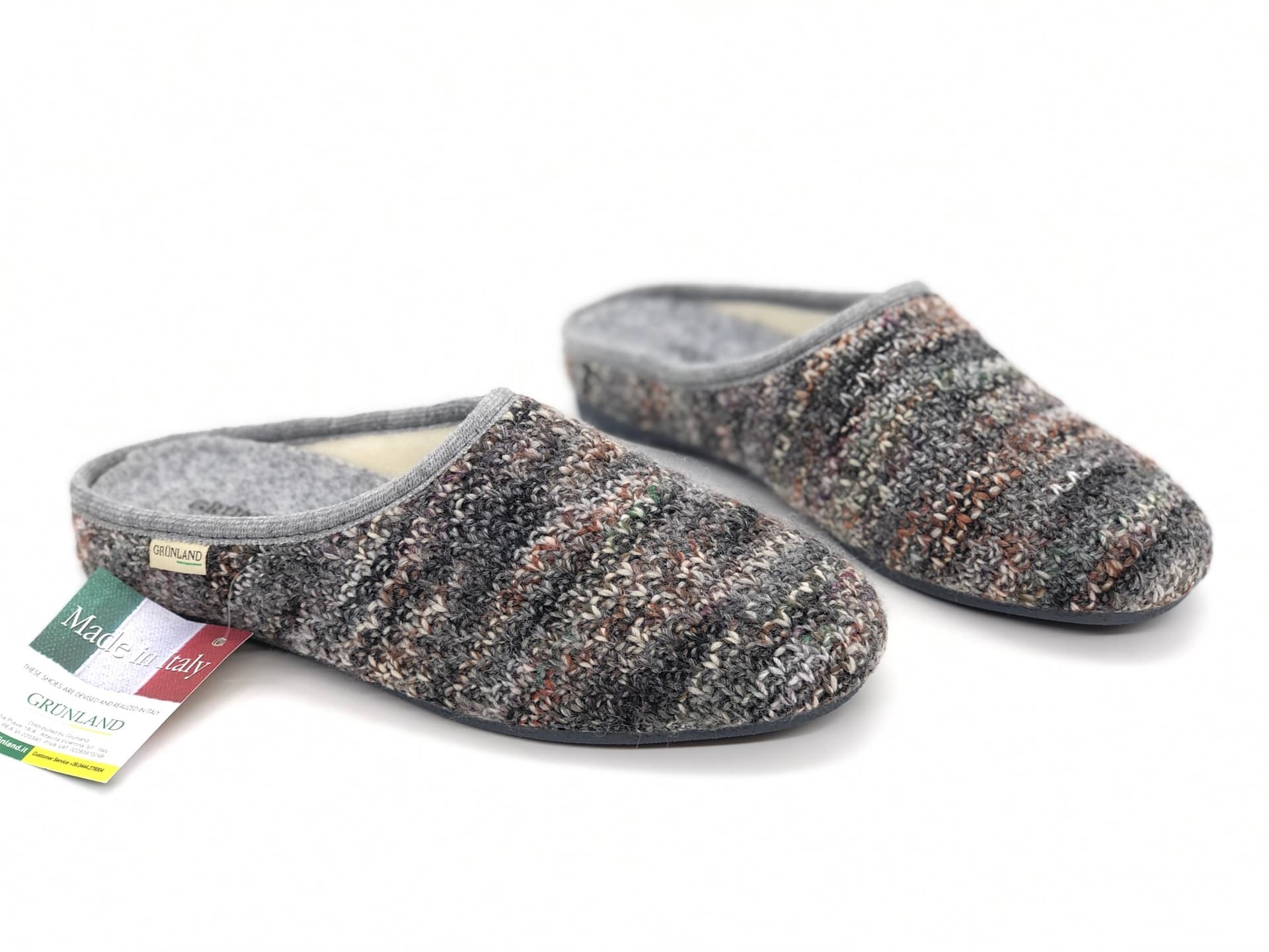 GRUNLAND Ciabatte basse donna ADRI grigio - 4