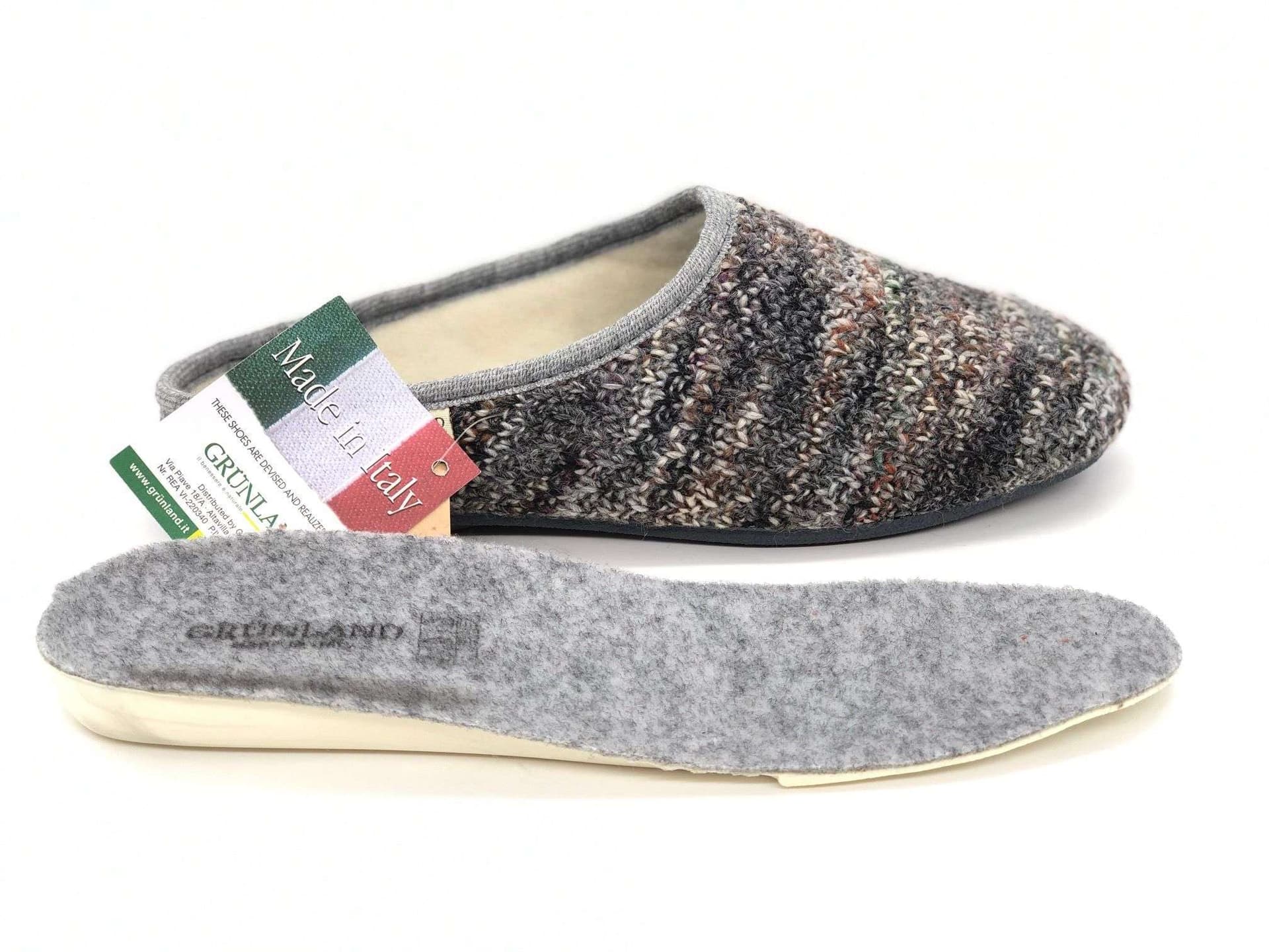 GRUNLAND Ciabatte basse donna ADRI grigio - 4
