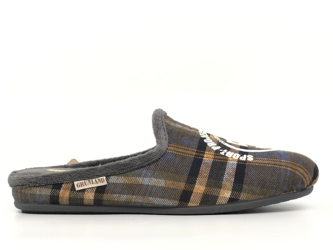 GRUNLAND Ciabatta uomo Cley grigio 52 - 5