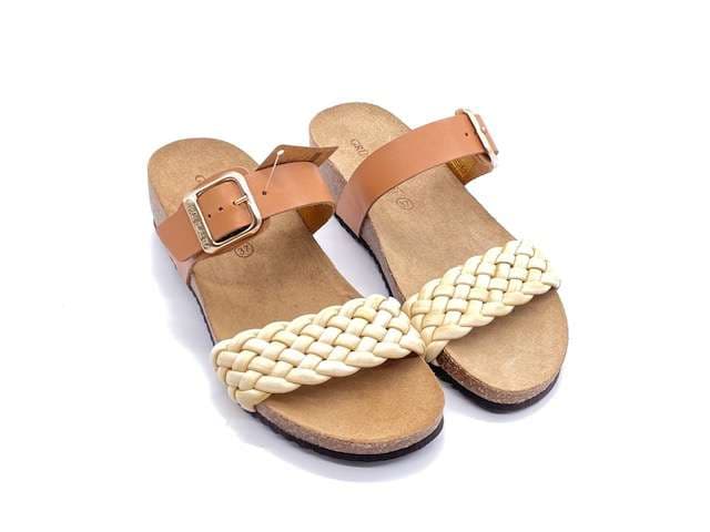GRUNLAND Ciabatta Donna Memi Cuoio in Ciabatte moda Calzature Durello - Agna, commercioVirtuoso.it