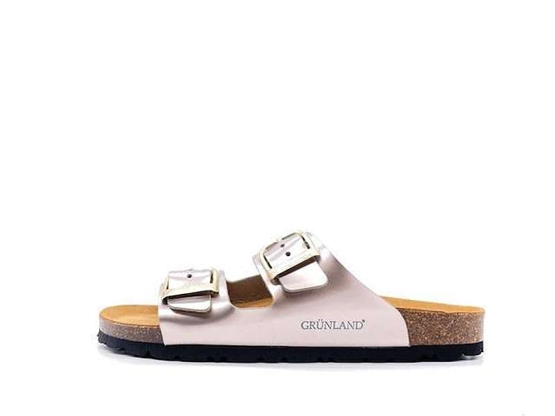 GRUNLAND Ciabatta Sara Due Fibbie Bronzo in Ciabatte moda Calzature Durello - Agna, commercioVirtuoso.it