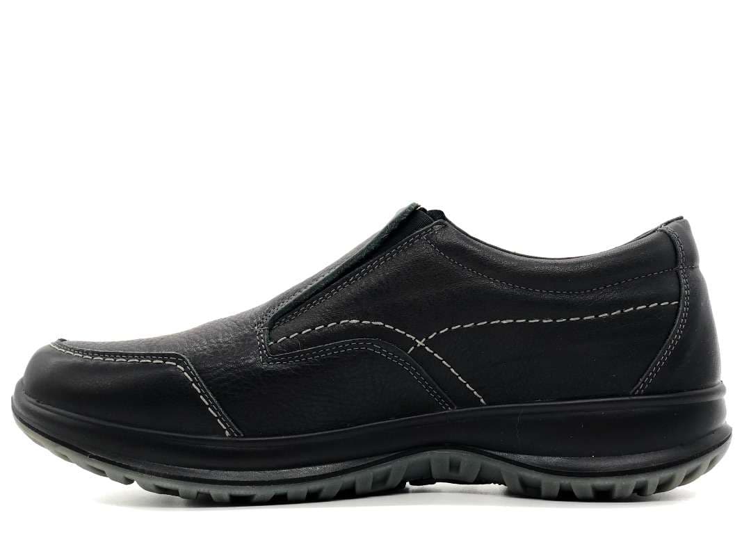 GRISPORT Slip - on nero uomo in Loafer e mocassini Calzature Durello - Agna, commercioVirtuoso.it