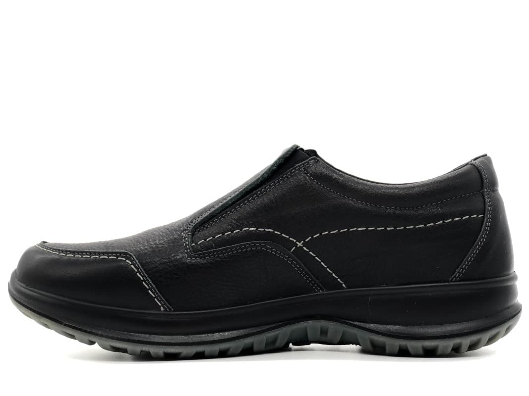 GRISPORT Slip - on nero uomo in Loafer e mocassini Calzature Durello - Agna, commercioVirtuoso.it